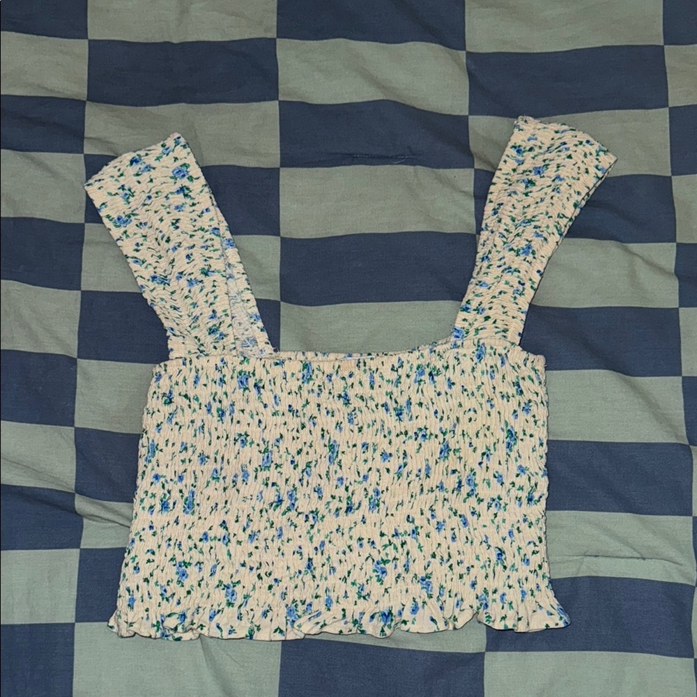 Floral Smocked Women's Top